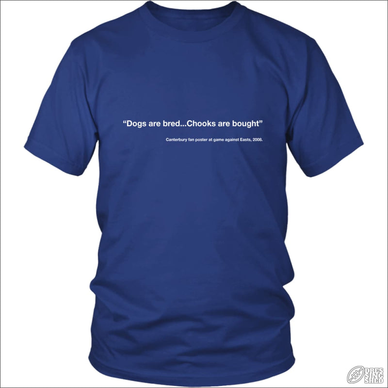 Rugby League T-shirt Mens Canterbury Quote District Unisex Shirt / Royal Blue / S T-shirt - Mens